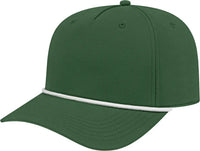 Cap America i7256 Athletic Rope Cap Dark Green Dark Green / One Size Fits Most