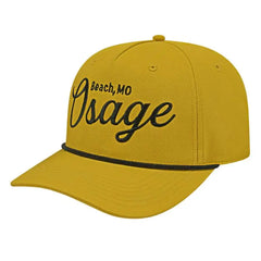 Cap America i7256 Athletic Rope Cap - Dijon Black - Tan Black / One Size Fits Most