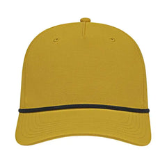 Cap America i7256 Athletic Rope Cap - Dijon Black - Tan Black / One Size Fits Most