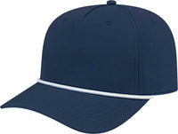 Cap America i7256 Athletic Rope Cap - Navy White - Navy White / One Size Fits Most