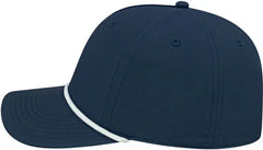 Cap America i7256 Athletic Rope Cap - Navy White - Navy White / One Size Fits Most