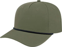Cap America i7256 Athletic Rope Cap - Olive Black - Olive Black / One Size Fits Most