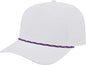 Cap America i7256 Athletic Rope Cap - White Red Royal - White Red Royal / One Size Fits Most