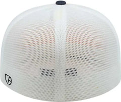 Cap America i8501 Flexfit Performance Trucker Mesh Back Cap Athletic Gold Navy White