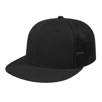 Cap America i8501 Flexfit Performance Trucker Mesh Back Cap - Black - Black / XS