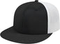 Cap America i8501 Flexfit Performance Trucker Mesh Back Cap - Black Royal White - Black White / XS