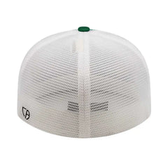 Cap America i8501 Flexfit Performance Trucker Mesh Back Cap Dark Green White