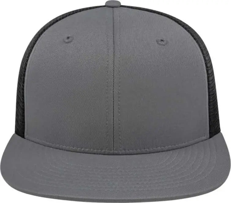 Cap America i8501 Flexfit Performance Trucker Mesh Back Cap - Graphite Black