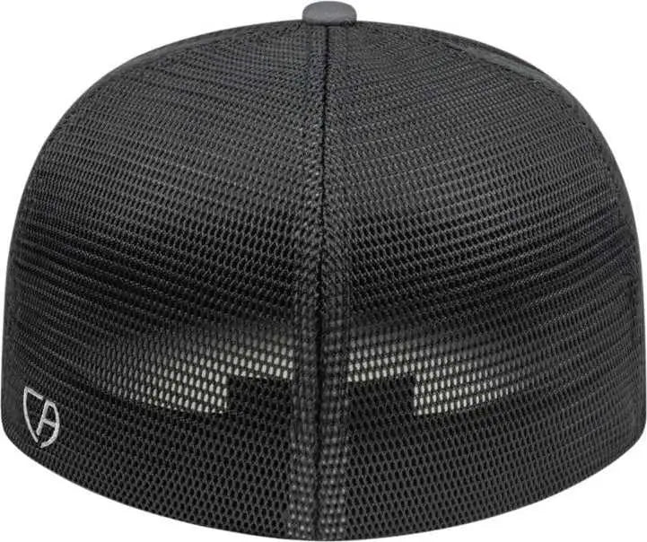 Cap America i8501 Flexfit Performance Trucker Mesh Back Cap - Graphite Black