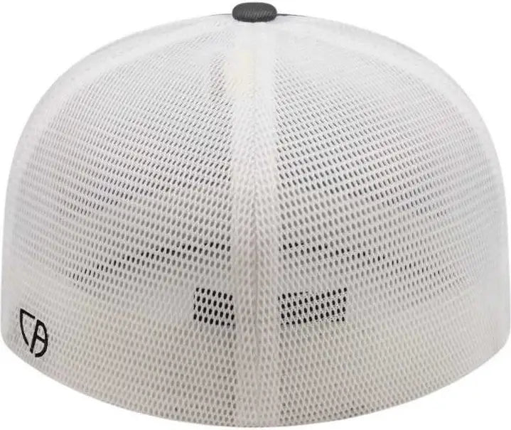 Cap America i8501 Flexfit Performance Trucker Mesh Back Cap - Graphite White