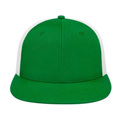Cap America i8501 Flexfit Performance Trucker Mesh Back Cap Kelly White