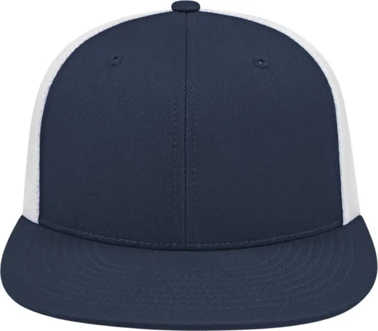 Cap America i8501 Flexfit Performance Trucker Mesh Back Cap - Navy White