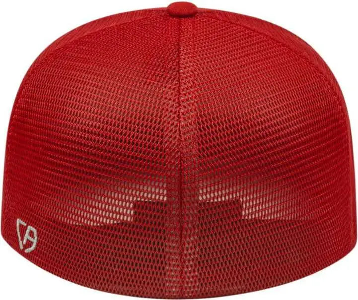 Cap America i8501 Flexfit Performance Trucker Mesh Back Cap - Red