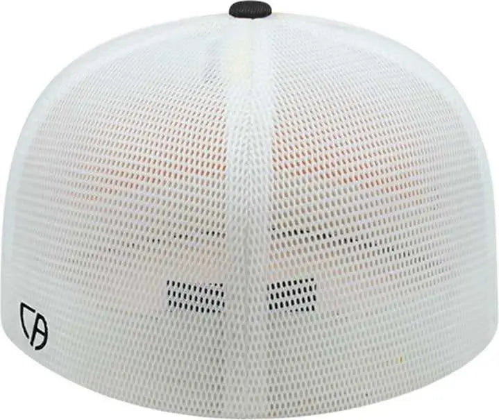 Cap America i8501 Flexfit Performance Trucker Mesh Back Cap - White Black