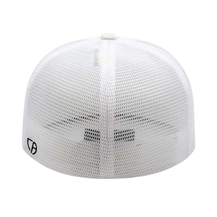 Cap America i8501 Flexfit Performance Trucker Mesh Back Cap - White
