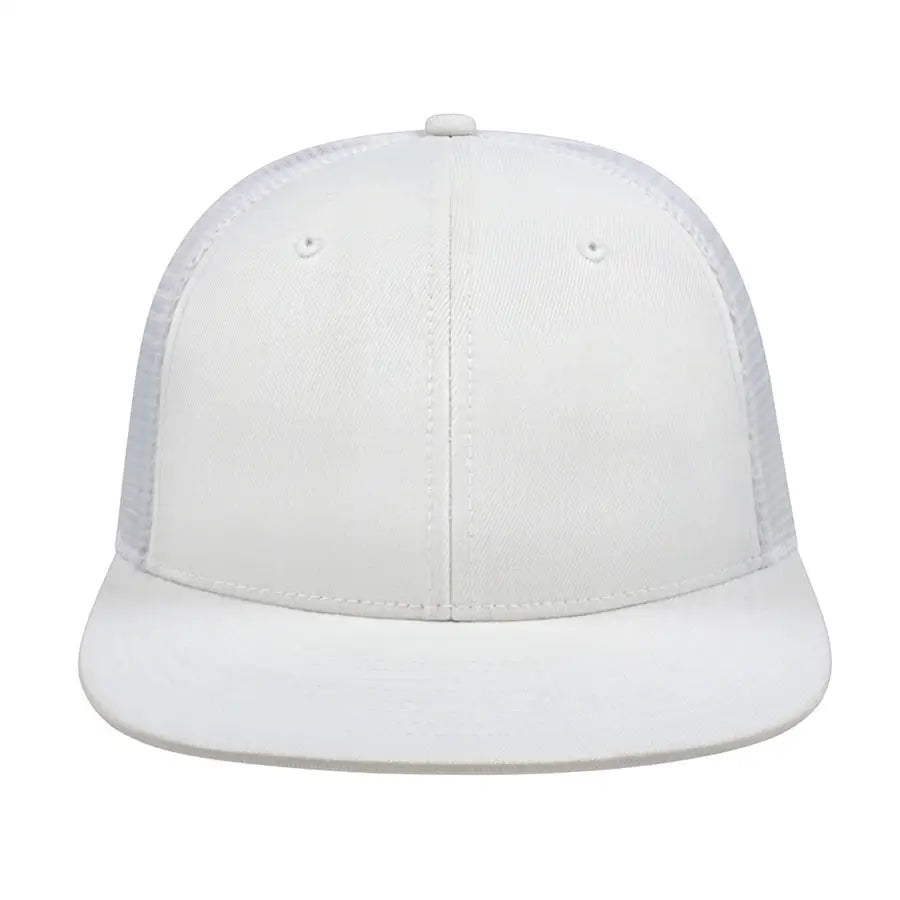 Cap America i8501 Flexfit Performance Trucker Mesh Back Cap - White