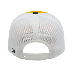 Cap America i8502 Flexfit 110 Trucker Mesh Back Cap Athletic Gold Navy White Gold Navy / One Size Fits Most