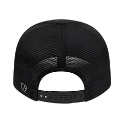 Cap America i8502 Flexfit 110 Trucker Mesh Back Cap Black Black / One Size Fits Most