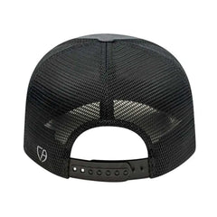 Cap America i8502 Flexfit 110 Trucker Mesh Back Cap Graphite Black Dark Gray Black / One Size Fits Most