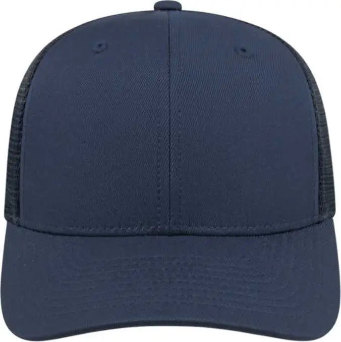 Cap America i8502 Flexfit 110 Trucker Mesh Back Cap - Navy - Navy / One Size Fits Most