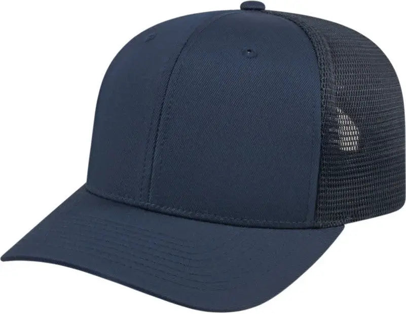 Cap America i8502 Flexfit 110 Trucker Mesh Back Cap - Navy - Navy / One Size Fits Most
