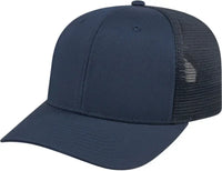 Cap America i8502 Flexfit 110 Trucker Mesh Back Cap - Navy - Navy / One Size Fits Most
