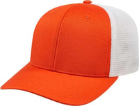 Cap America i8502 Flexfit 110 Trucker Mesh Back Cap - Navy White - Navy White / One Size Fits Most
