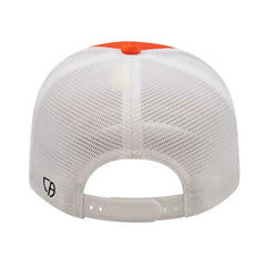 Cap America i8502 Flexfit 110 Trucker Mesh Back Cap - Orange White - Orange White / One Size Fits Most
