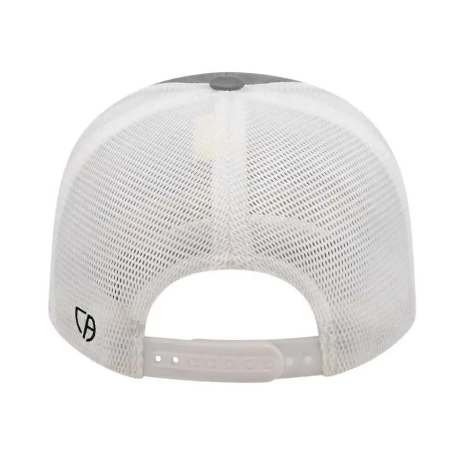 Cap America i8502 Flexfit 110 Trucker Mesh Back Cap - Silver White - Light Gray White / One Size Fits Most