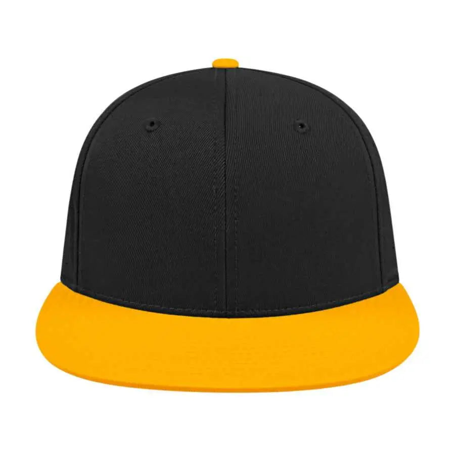 Cap America i8503 Flexfit Perforated Performance Cap - Black Athletic Gold