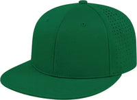 Cap America i8503 Flexfit Perforated Performance Cap - Dark Green - Forest / XS