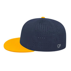 Cap America i8503 Flexfit Perforated Performance Cap - Navy Athletic Gold