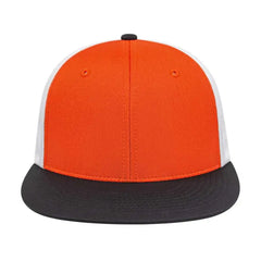 Cap America i8503 Flexfit Perforated Performance Cap Orange Black White
