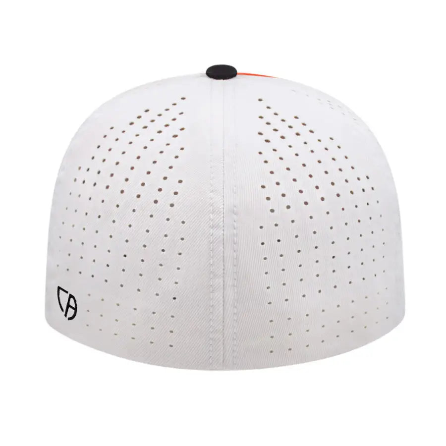 Cap America i8503 Flexfit Perforated Performance Cap - Orange Black White