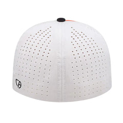 Cap America i8503 Flexfit Perforated Performance Cap Orange Black White