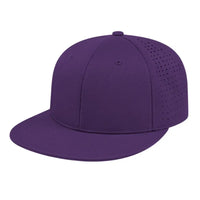 Cap America i8503 Flexfit Perforated Performance Cap - Purple - Purple / XS