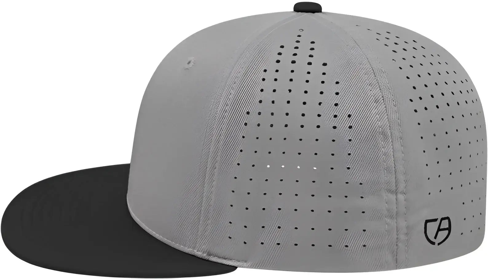 Cap America i8503 Flexfit Perforated Performance Cap - Silver Black