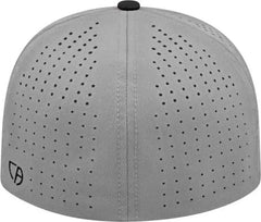 Cap America i8503 Flexfit Perforated Performance Cap - Silver Black