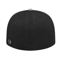 Cap America i8503 Flexfit Perforated Performance Cap Silver Silver Black