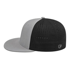 Cap America i8503 Flexfit Perforated Performance Cap Silver Silver Black