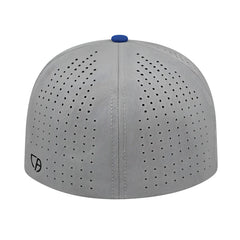 Cap America i8503 Flexfit Perforated Performance Cap Silver Royal