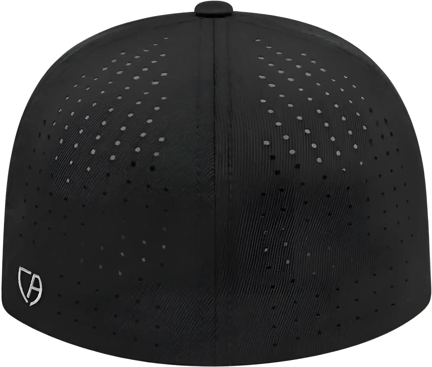 Cap America i8503 Flexfit Perforated Performance Cap - White Black Black