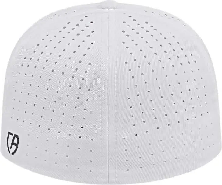 Cap America i8503 Flexfit Perforated Performance Cap - White