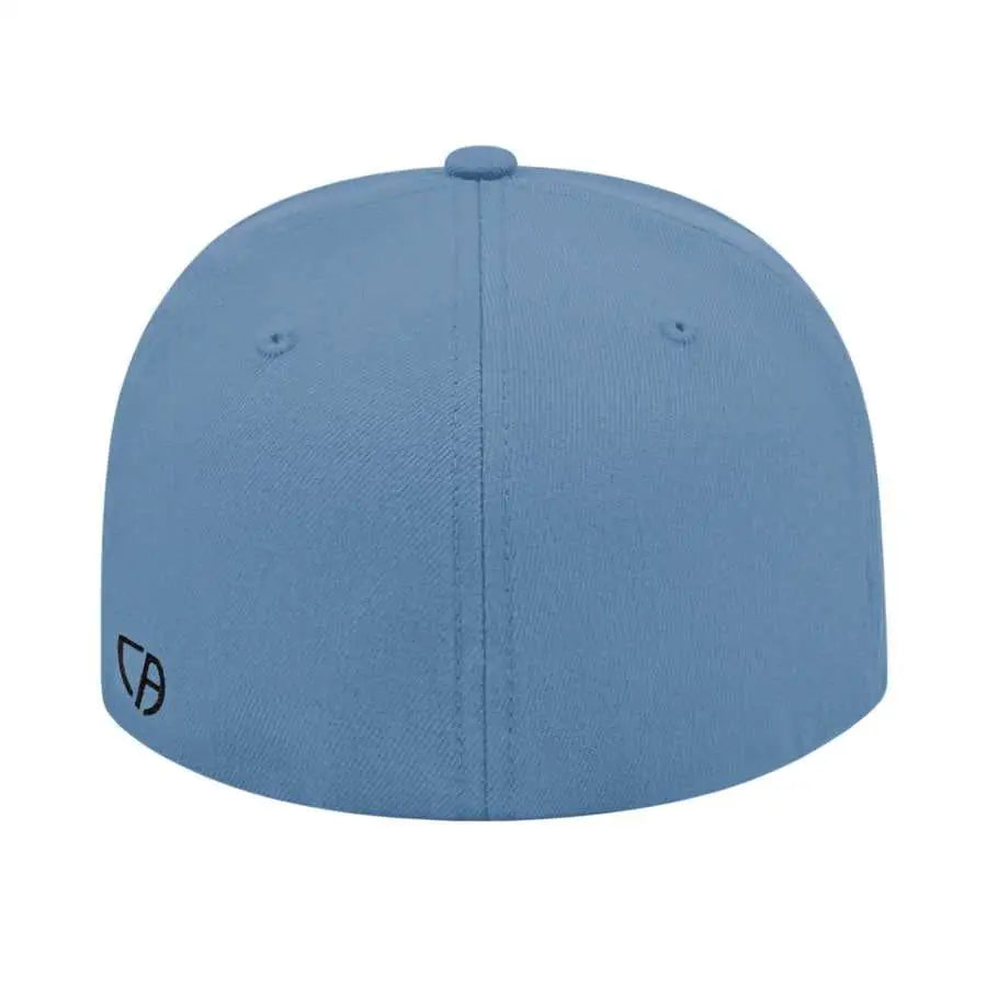 Cap America i8504 Flexfit Wool Blend Performance Cap - Columbia Blue