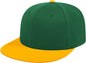 Cap America i8504 Flexfit Wool Blend Performance Cap Dark Green Athletic Gold Forest Gold / XS