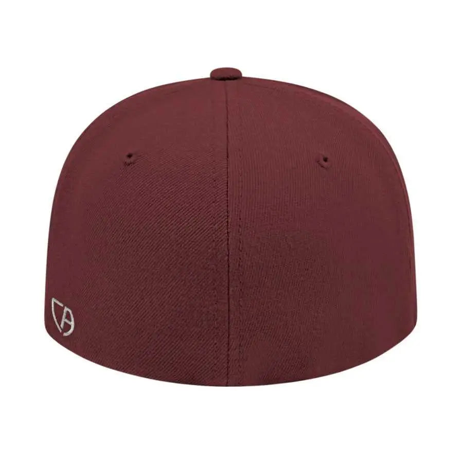 Cap America i8504 Flexfit Wool Blend Performance Cap - Maroon