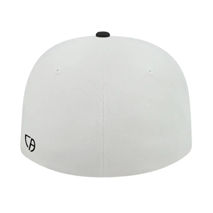 Cap America i8504 Flexfit Wool Blend Performance Cap - White Black