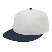 Cap America i8504 Flexfit Wool Blend Performance Cap - White Navy - White Navy / XS