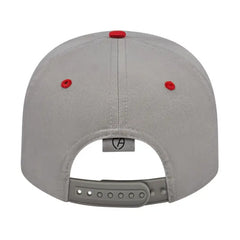 Cap America i8505 Original Poly/Cotton Snap Back Cap Silver Red