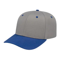 Cap America i8505 Original Poly/Cotton Snap Back Cap Silver Royal Light Gray Royal / Youth